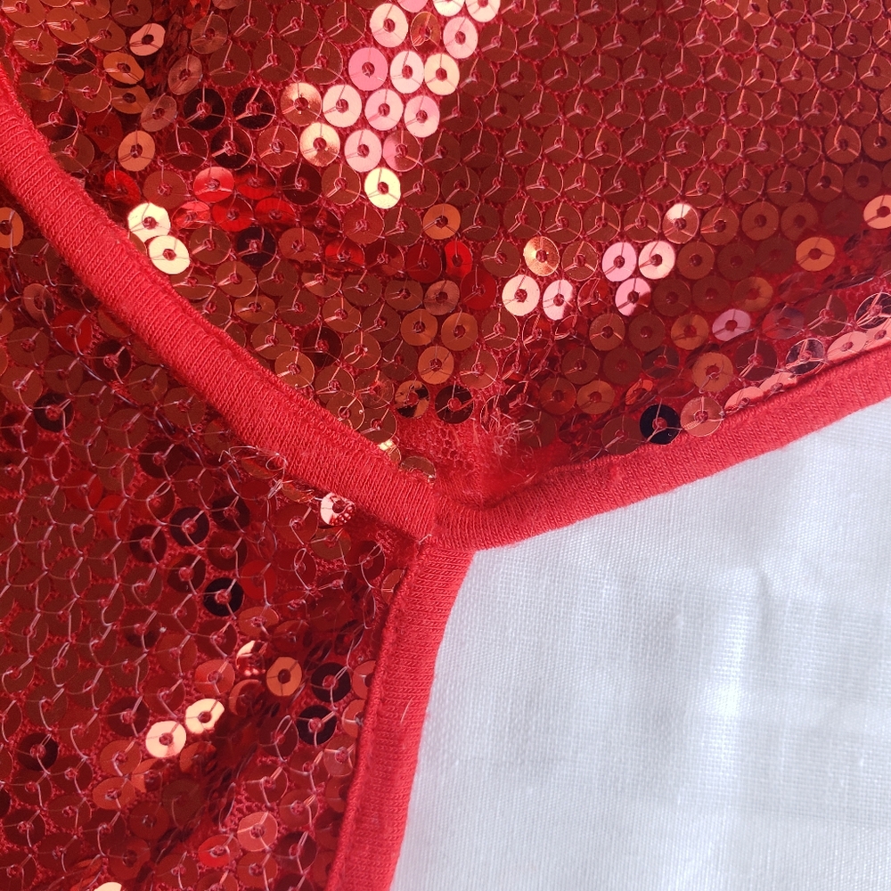 Red sequins booty short - Picture 7 of 7